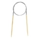 thumbnail image 1 of Uxcell Tamaño US 7 (4.5mm) Aguja Circular de Cable de Acero de Bambú de 32 pulgadas Aguja de Madera Redonda para Proyectos Hechos a Mano, 1 of 7