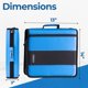 thumbnail image 2 of Carpeta de anillas Case it 350 hojas 2" O-Rings D-251 azul denim, 2 of 5