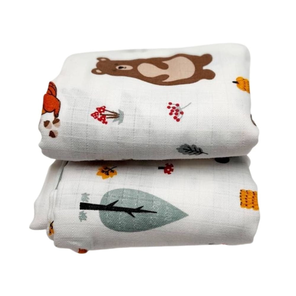 Amamantas - Pack 2 Tutos Muselina Algodón Orgánicoxl 60x60 Cm