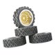 thumbnail image 2 of Juego De 4 Llantas Y Neumáticos De Goma Para Wltoys 144001 124018 124019 Gold Sliver, 2 of 5