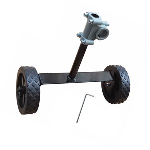 Ioensy - Rueda De Soporte Para Cortacésped, Fácil De Instalar, Portátil, Resistente, Abrazadera De Mango De 25,4Mm/26Mm