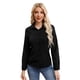 thumbnail image 1 of Blusa Mujer Manga Larga Elasticada Lisa Botones Formal 0056, 1 of 4