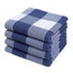 thumbnail image 1 of Juego de 4 paños de cocina, 100% algodón, 33 x 71 cm, paños de cocina suaves, paños de cocina absorbentes, paños de cocina, paños de limpieza de paños de cocina con estampado de cuadros sin pelusa, az, 1 of 6