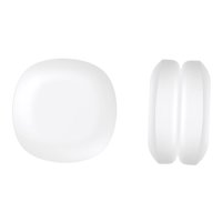 Magideal - Los Pesos De La Cortina Evitan Que El Revestimiento De Cortina Sople Alrededor De Goma Impermeable Cubierta Para La Sala De Estar Jardín De Jardín De Blanco