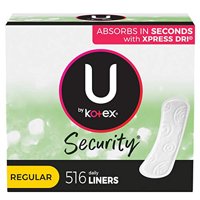 U By Kotex - Panty Liners U De Kotex Lightdays, Regulares, 516 Unidades