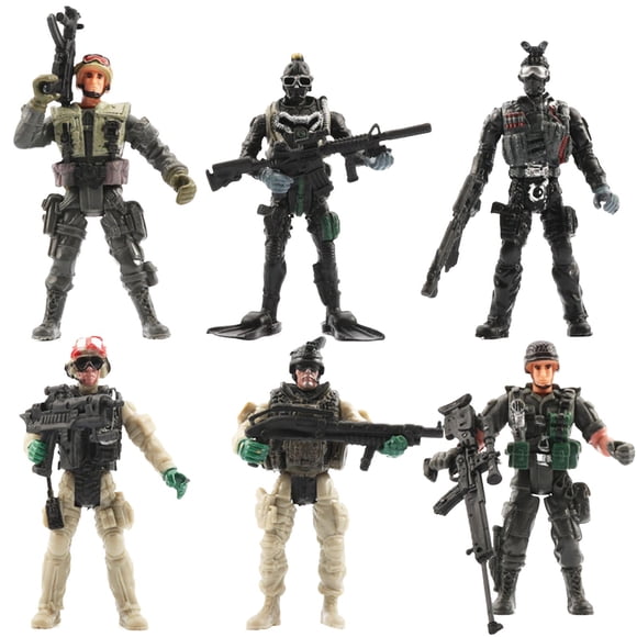 Figuras De Acción Juego Set Moda Paisaje Decoración Tropa Multiusos Juguete Estilo A