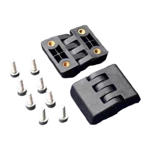 Magideal - 2 Bisagras Para Baúl Superior De Motocicleta, Bisagras Para Caja Trasera De Motocicleta, Repuesto De Hardware De Nailon Resistente Para Caja Trasera.