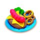 thumbnail image 4 of Juguetes Masa Plastilina PlayDoh Kitchen Hamburguesa Parrilla, 4 of 5