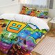 thumbnail image 1 of Geometry Dash 3-Piece Bedding Set Soft Warm And Comfortable Soft Bed Set with 1 Duvet Cover And 2 Pillowcases for Bedroom, 1 of 3