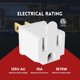 thumbnail image 2 of Adaptador PLUGTUL de 3 a 2 patas, 15 A, 125 VAC, 1875 W, 2 of 3