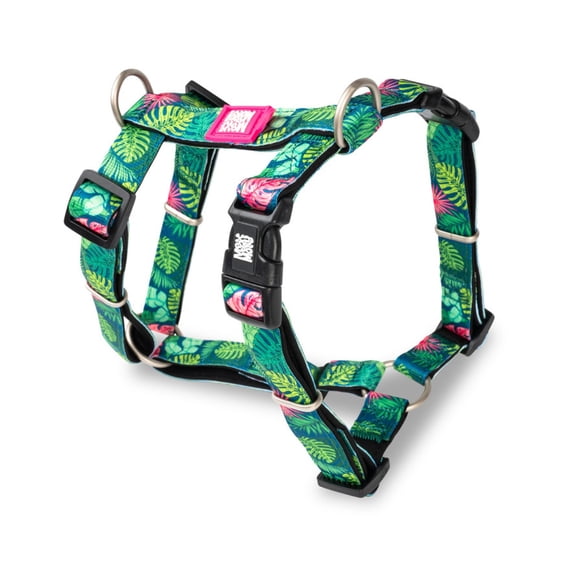 Arnés Para Perro Talla M Ajustable Diseño Tropical