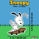 thumbnail image 3 of Calcomanía adhesiva de vinilo de Snoopy en patineta, sticker impermeable de skater genial para funda de celular, laptop, patineta y botella de agua (11,4 cm x 10,2 cm), 3 of 8