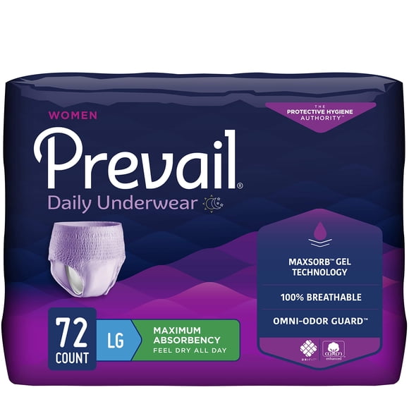 La ropa interior protectora contra la incontinencia Prevalece Proven Women Large
