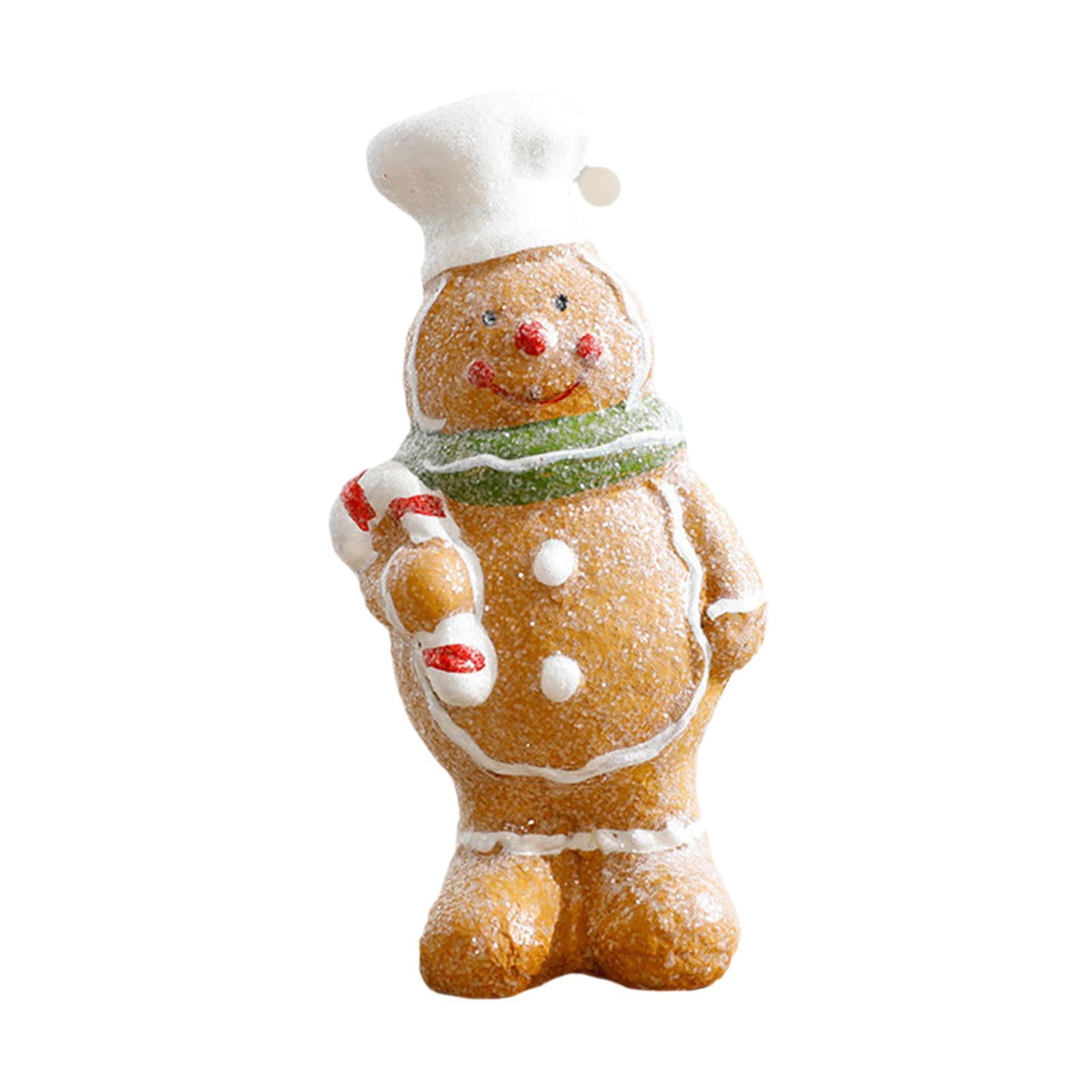 Magideal - Estatua De Hombre De Jengibre De Navidad, Accesorio De Fotografía En Miniatura, Decoración De Mesa De Navidad Encantadora Para Habitación, Decoración Estilo C