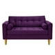thumbnail image 1 of Sofa Retro 2c Felpa 01 Morado, 1 of 6