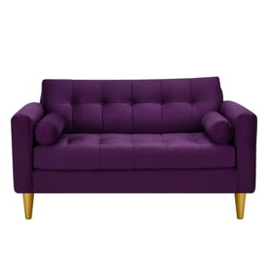 Bodevir - Sofa Retro 2C Felpa 01 Morado