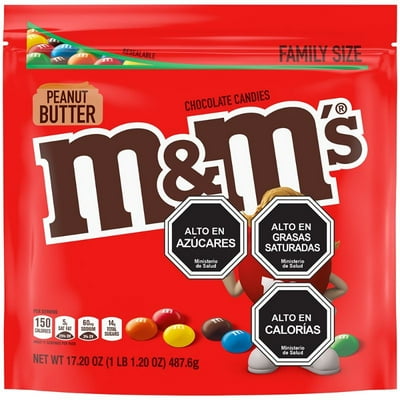 Chocolate Con Leche Y Mantequilla De Maní 487 G M&M'S