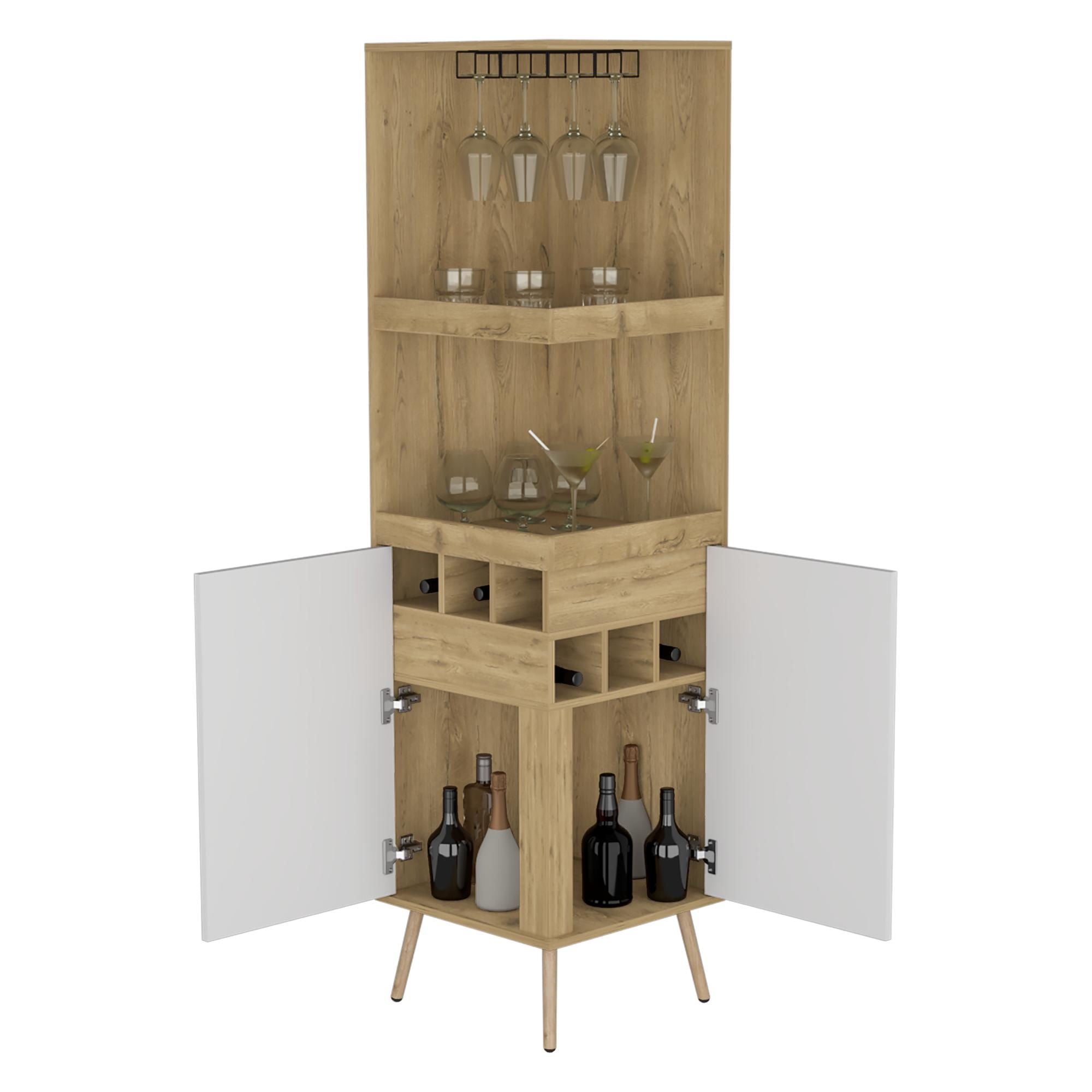 Tuhome - Bar Esquinero Huna 2 Puertas Macadamia/Blanco