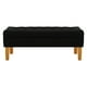 thumbnail image 1 of Banqueta Wood 2c Felpa 04 Negro, 1 of 4