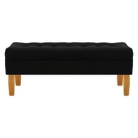 Bodevir - Banqueta Wood 2C Felpa 04 Negro