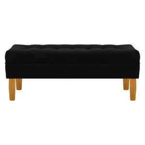 Bodevir - Banqueta Wood 2C Felpa 04 Negro