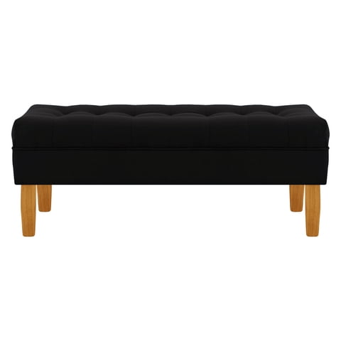 Bodevir - Banqueta Wood 2C Felpa 04 Negro