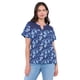 thumbnail image 1 of Polera Mujer Aplicación Macramé Flores Navy Corona, 1 of 5