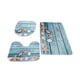 thumbnail image 5 of Juego de Alfombras de Baño con Alfombra de Baño en Forma de U, Lavable, Absorbente de Agua, 3 Piezas, Alfombrilla de Baño, Alfombrilla para Puerta Par B, 5 of 5