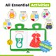 thumbnail image 4 of Juguete Montessori Busy Book DeMoca para niños pequeños de 1 a 3 años con 9 actividades, 4 of 9