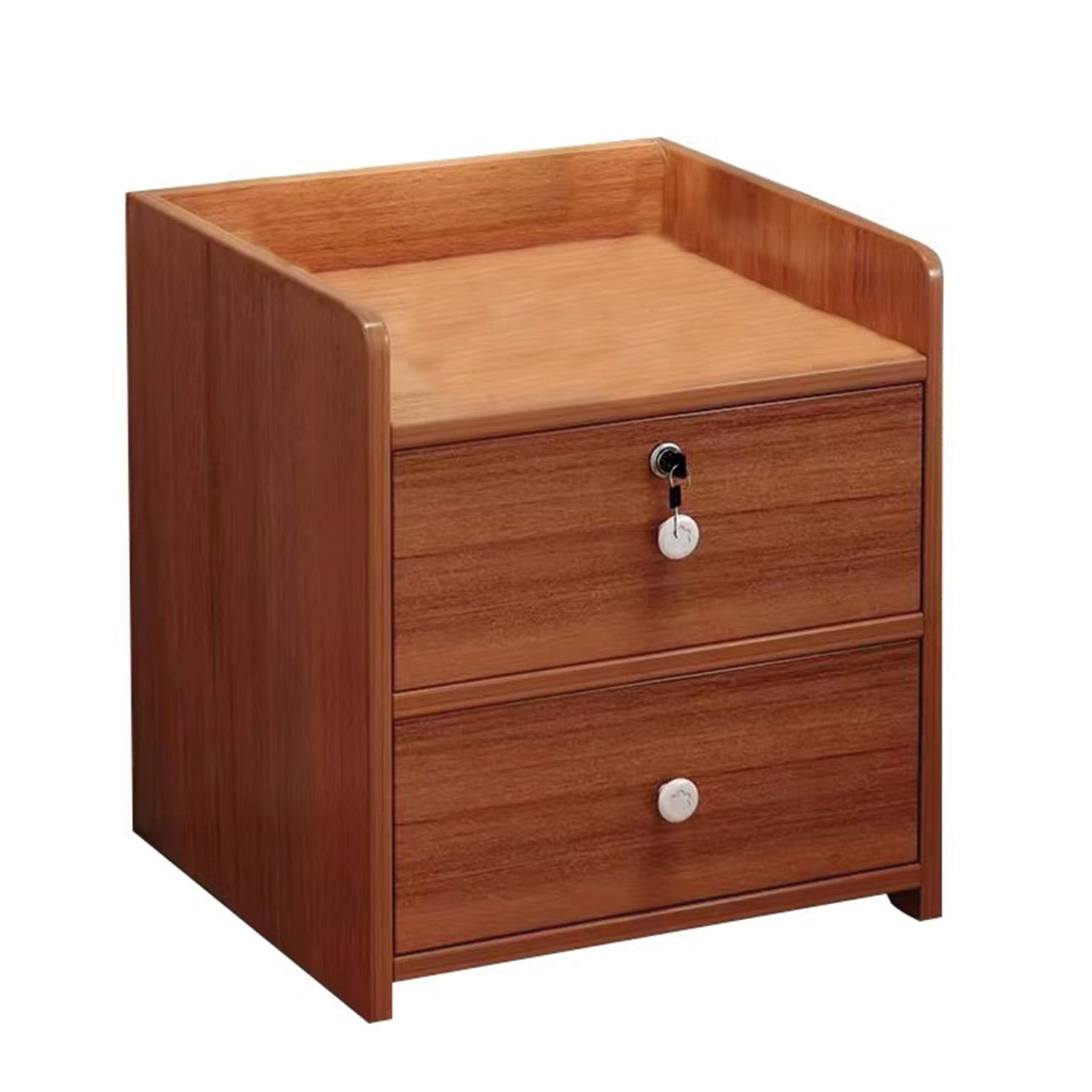 Mundo Online - Velador Classic 2 Cajones 1 Con Llave 41x34x27 Cm