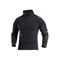 Genérico - Polera Táctica Combat Shirt Militar Airsoft, Color Multicam Black, Talla M
