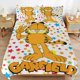 thumbnail image 1 of x377 Garfield Bed Duvet Cover Microfiber Bedding Sets 3D Printed Lightweight 3 Piece Comforter Sets, 1 Duvet Cover And 2 Pillow Shams for Kids Boys Girls 90"x90" jn377, 1 of 5