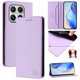 thumbnail image 1 of Funda Billetera con Soporte para Xiaomi 17 Bloqueo RFID Plegable Morado claro, 1 of 6