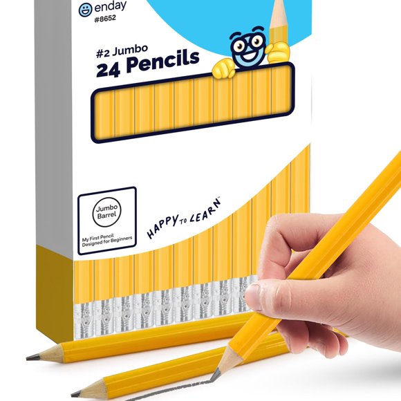Lápices Emraw Enday Jumbo 24 unidades No 2 para niños
