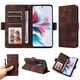 thumbnail image 2 of Carcasa FOXDOCK OPPO Reno 11F de cuero PU, diseño acolchado clásico, protección contra caídas y rayones, 2 of 5