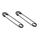 thumbnail image 5 of Pendientes Con Estilo Pendientes Con Pasador De Seguridad Punk Joyas Para Piercing En La Oreja Negro, 5 of 5