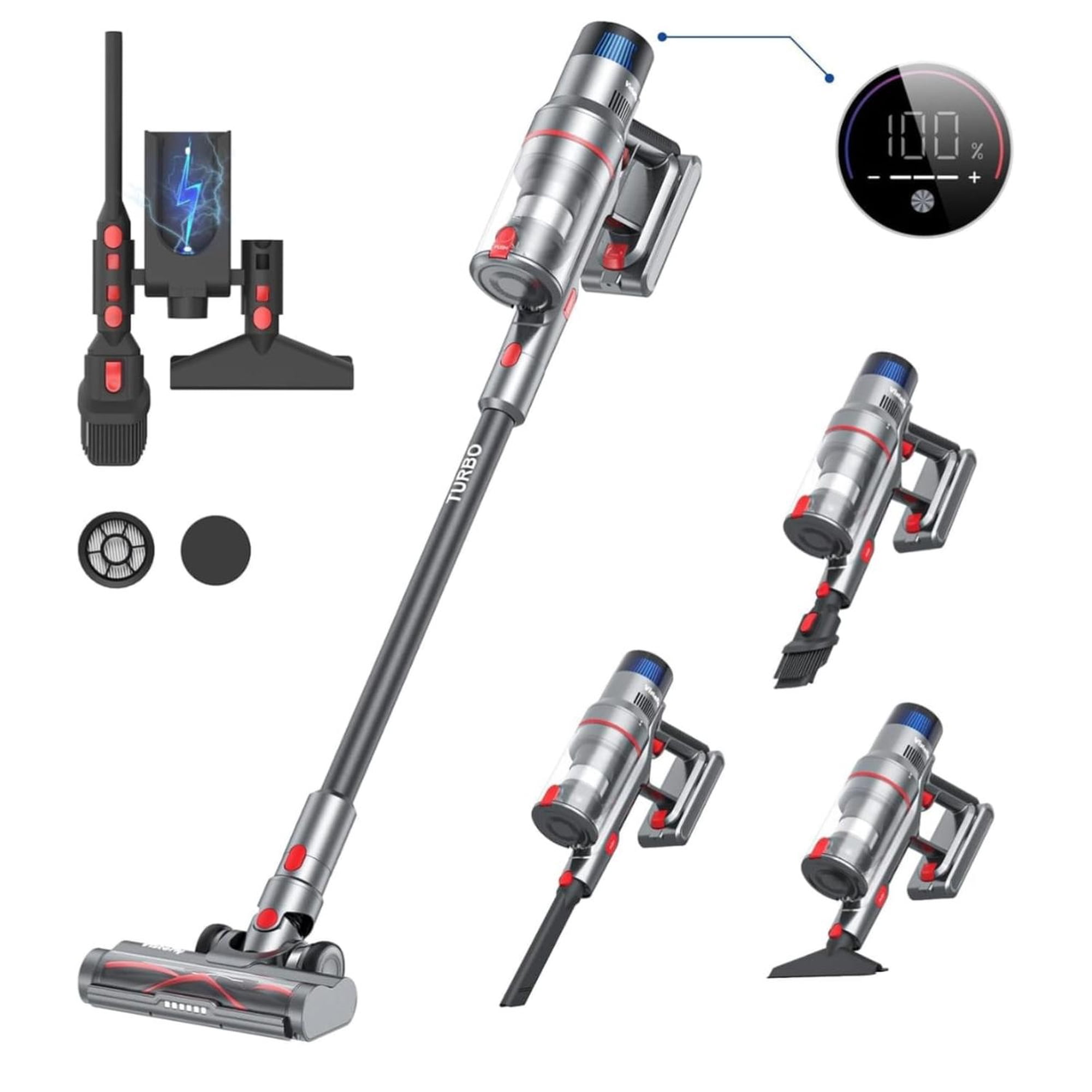 Genérico - Aspiradora Portatil Vacum 3 En 1 Gris