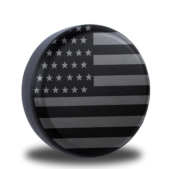 Funda de neumático de repuesto Jusen American Flag para Jeep Wrangler