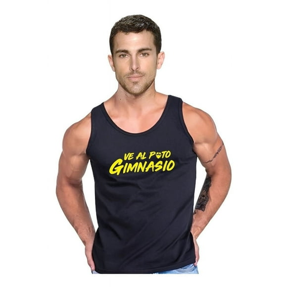 Polera Ve Al Put# Gimnasio Crosfit Pesas Musculo Tank Gym Talla S Negro Hombre