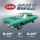 thumbnail image 4 of Kit de modelismo AMT Plymouth Road Runner Customizing 1968 1:25, 4 of 9