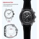 thumbnail image 3 of Correa de reloj BONACE con correa de silicona curvada para Moonswatch, 20 mm, 3 of 7