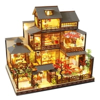 Dollhouse Spilay Yaquan Courtyard Con Muebles De Madera 1:24
