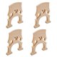 thumbnail image 3 of 4 Piezas De Puente De Violonchelo De Arce 3/4, Accesorio De Repuesto Para Instrumento Musical, 3 of 3