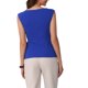 thumbnail image 3 of INSPIRE CHIC Blusa de Trabajo para Mujer con Lazo al Frente, Cuello de Barco y Mangas Cortas L Azul Real, 3 of 6