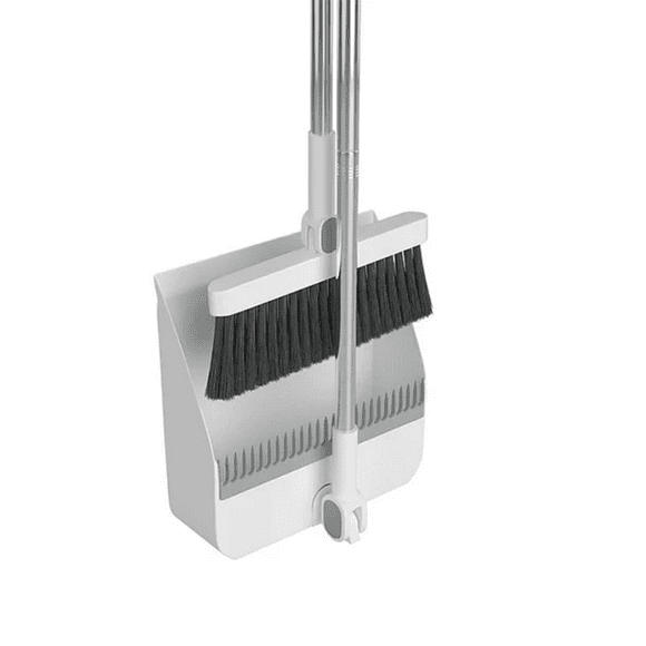 Set Escoba y Pala Con Dientes Plegable Gira 180 Grados
