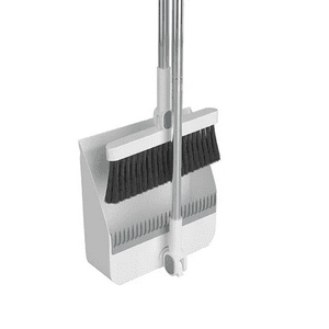 Crusec - Set Escoba Y Pala Con Dientes Plegable Gira 180 Grados
