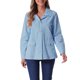 thumbnail image 1 of Chaquetas Utilitarias con Cordón en la Cintura y Bolsillos con Solapa y Cremallera para Mujer de INSPIRE CHIC para el Regreso a Clases Azul Lavado Claro M, 1 of 6