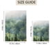 thumbnail image 4 of 3pcs Landscape Chinese Style Forest Green Canvas Painting Posters And Prints Wall Art Living Room Decor, 4 of 4