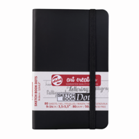 Libreta Art Creation Negra 9X14Cm 80Gr 80Hjas.Con Puntos