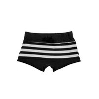 Samia - Short Tipo Bóxer Para Hombres Estampado Negro L